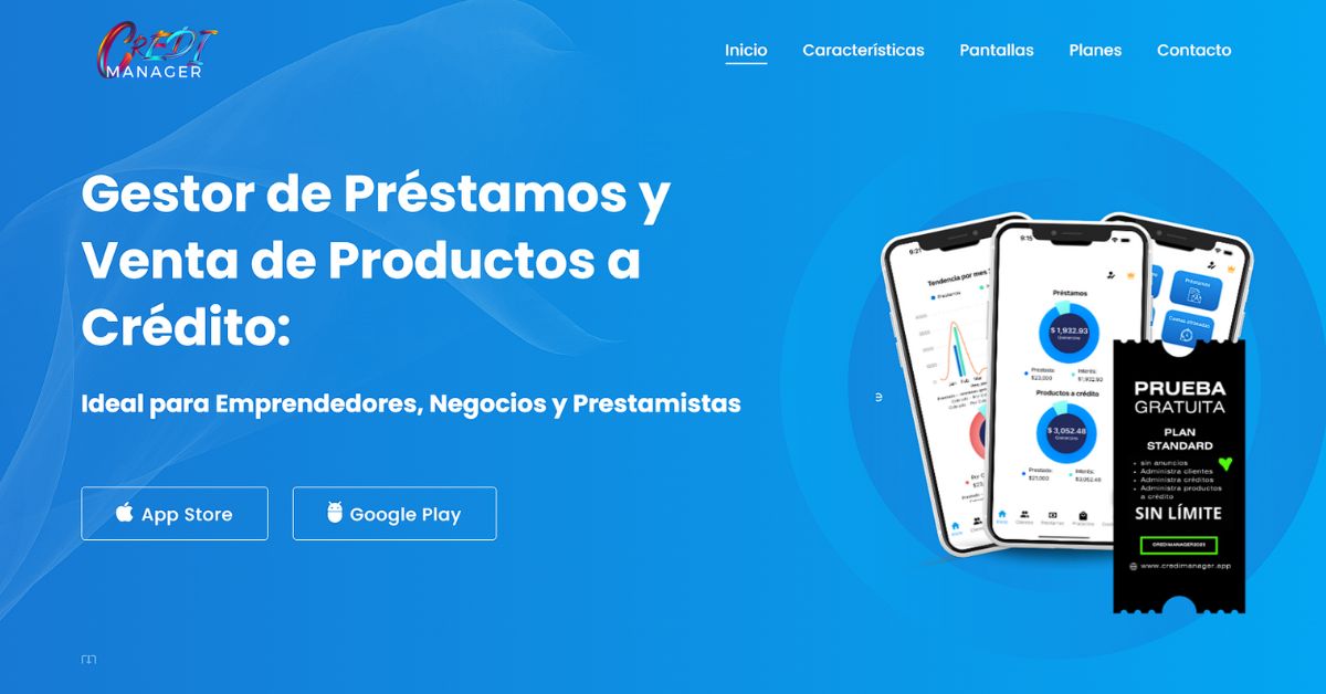 Credimanager app para préstamos y ventas a crédito